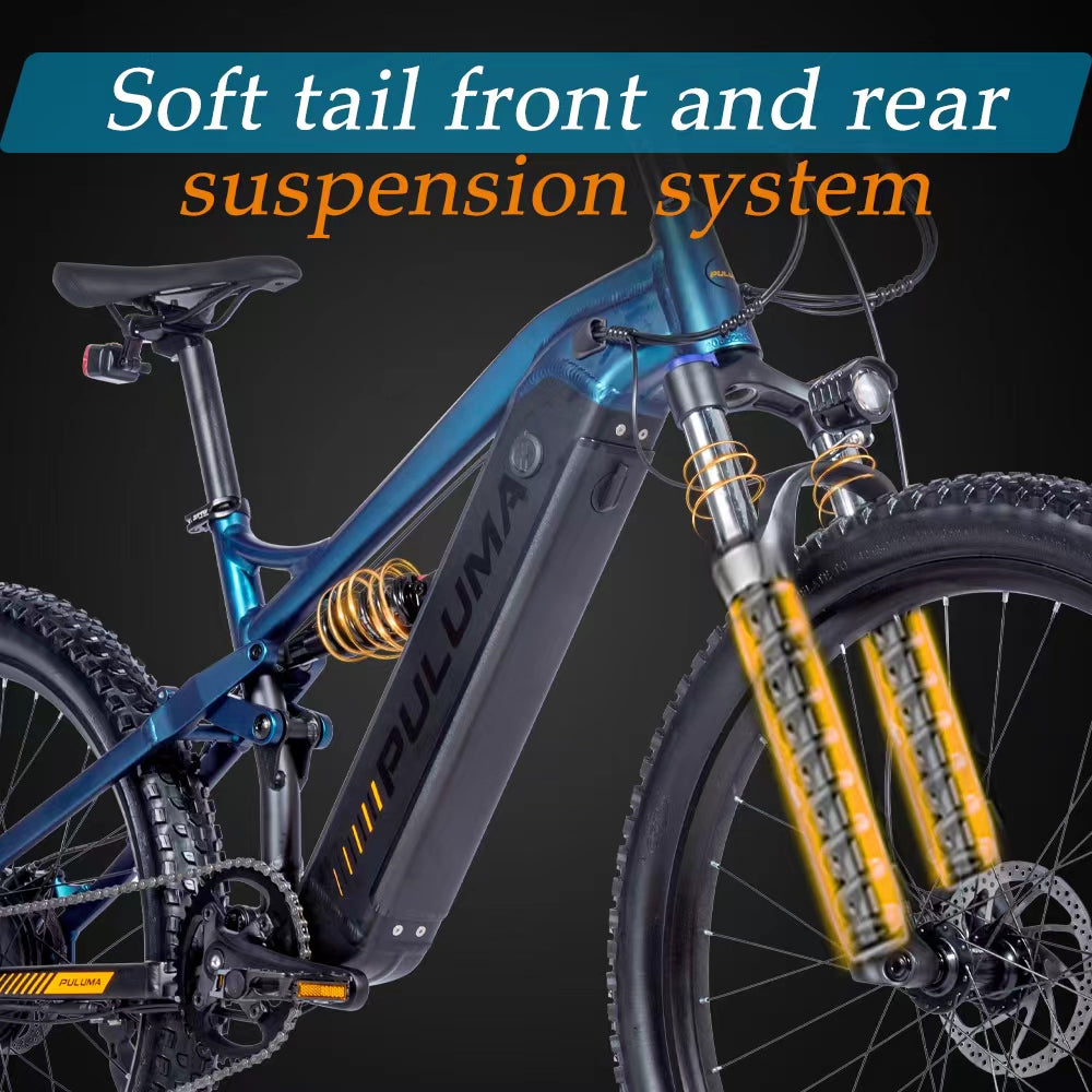 Professional Off-road 27.5 Inches Electric Mountain Bike , UP to 45km/h , 48V 20Ah Large Lithium Battery , Both Hydraulic Disc Brakes , Aluminum Alloy Frame , 27.5 "×2.8" CST Tires , with Pedal Assist System