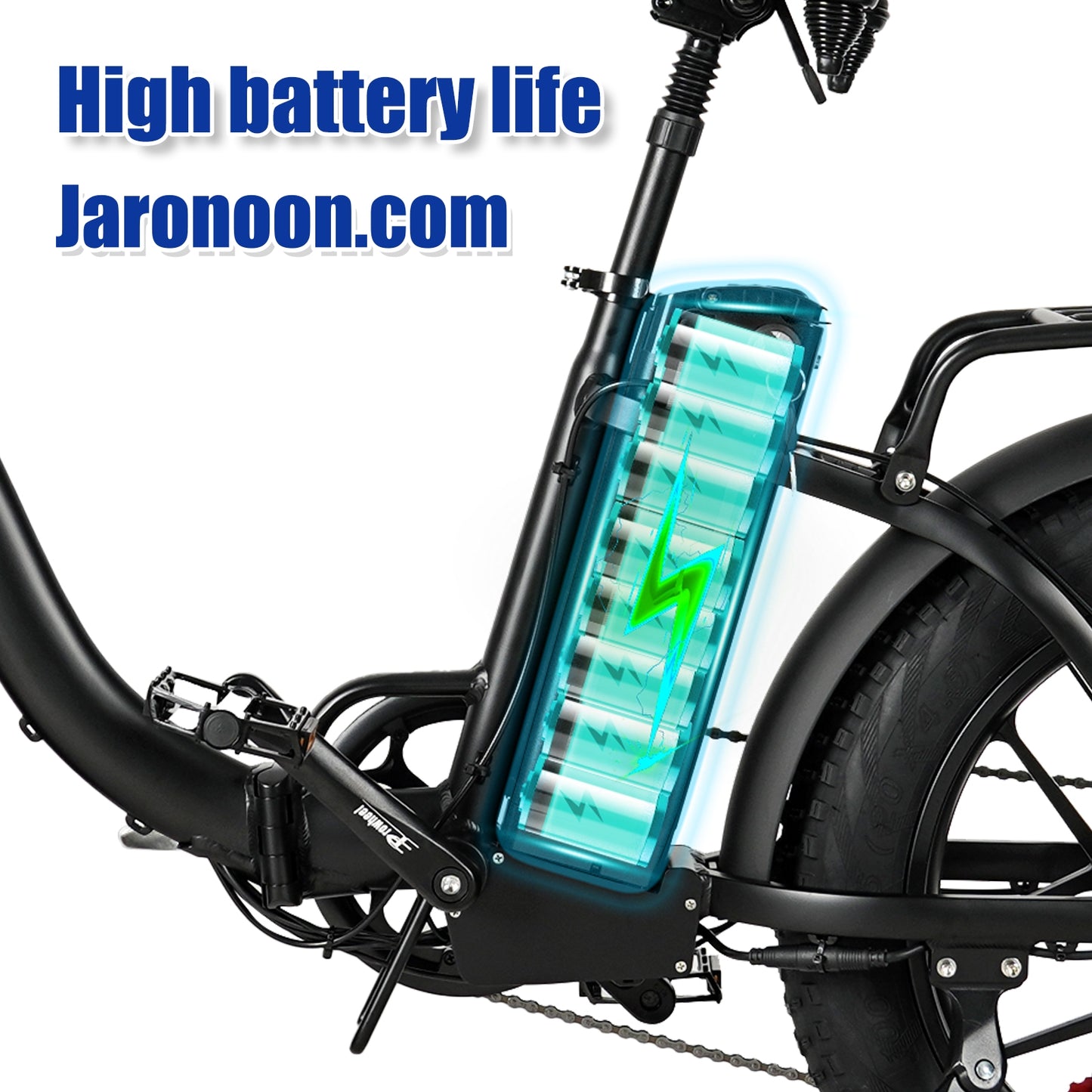 Y20 IW One-Piece Rims 750W 20X4.0 Inch Folding Fat Tire Bike, Front & Rear Disc Brakes, Large Capacity Battery
