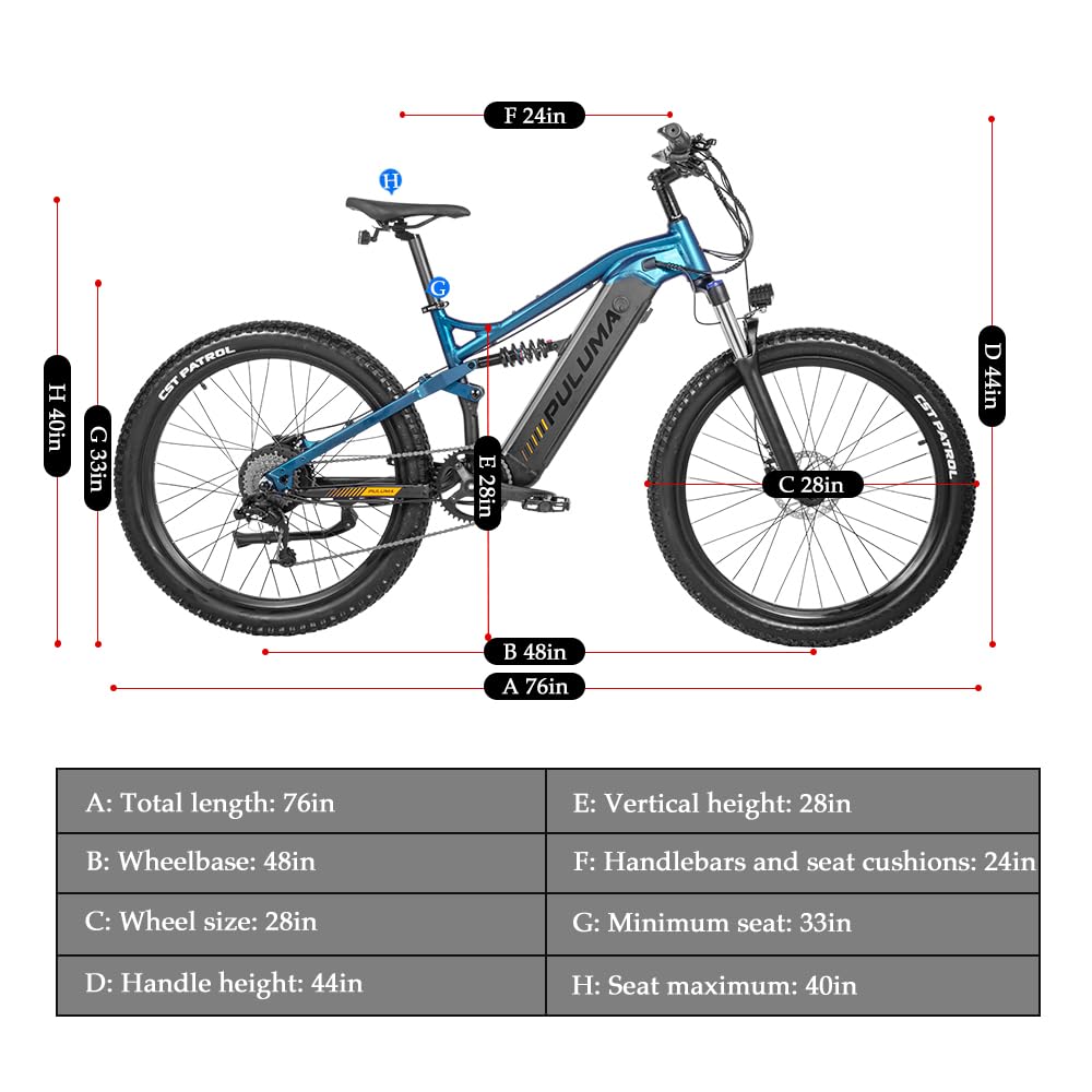 Professional Off-road 27.5 Inches Electric Mountain Bike , UP to 45km/h , 48V 20Ah Large Lithium Battery , Both Hydraulic Disc Brakes , Aluminum Alloy Frame , 27.5 "×2.8" CST Tires , with Pedal Assist System