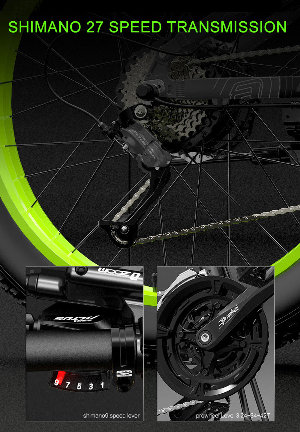 Lankeleisi XT750Plus 1000W Powerful Electric Fat Tire Bike, 5 Level Pedal Assist, 48V 14.5A/17.5A Large Capacity Lithium Battery, adopt Double shoulder suspension downhill fork
