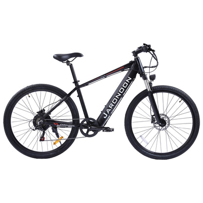 Bicicleta de montaña eléctrica F1 de 27,5 pulgadas, motor de 500 W, 48 V, 10 Ah/15 Ah, batería integrada de gran capacidad, horquilla de suspensión de resorte de aceite, freno de disco hidráulico