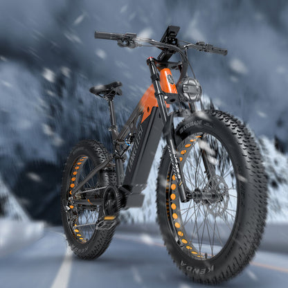 Lankeleisi RV800 PLUS 48V 15Ah Bicicletă electrică la modă 26 inci Sistem de transmisie cu 7 viteze Până la 52 km/h Frână hidraulică pe disc față și spate