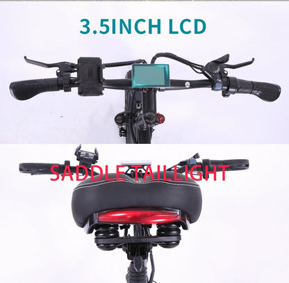 CMACEWHEEL T20 20 Inch 750W Electric Bike, 4.0 Fat Tire Mountain Bike, 48V 15Ah Battery, Front & Rear Disc Brake (ang.)