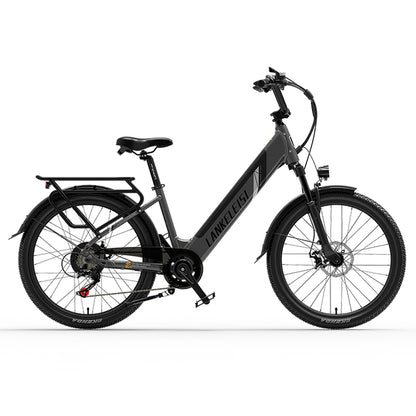 ES500 Pro 500W 48V 16Ah 130Km Uthållighet 24 tum Borstlös Motor Urban Electric Bike Dual Disc Brakes 32km/h Max Speed City Bik