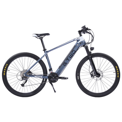 27,5 Inch Electric Carbon Fiber Bike, adpopt 350W Motor, Air Shock Absorber Front Fork, 27 Speed Mountain Bicycle